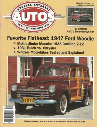SPECIAL-INTEREST AUTOS 1993 FEB #133 - WIENER CARS,FORD WOODIE, WHIZZER